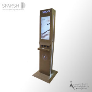 Dual display mobile charging kiosk